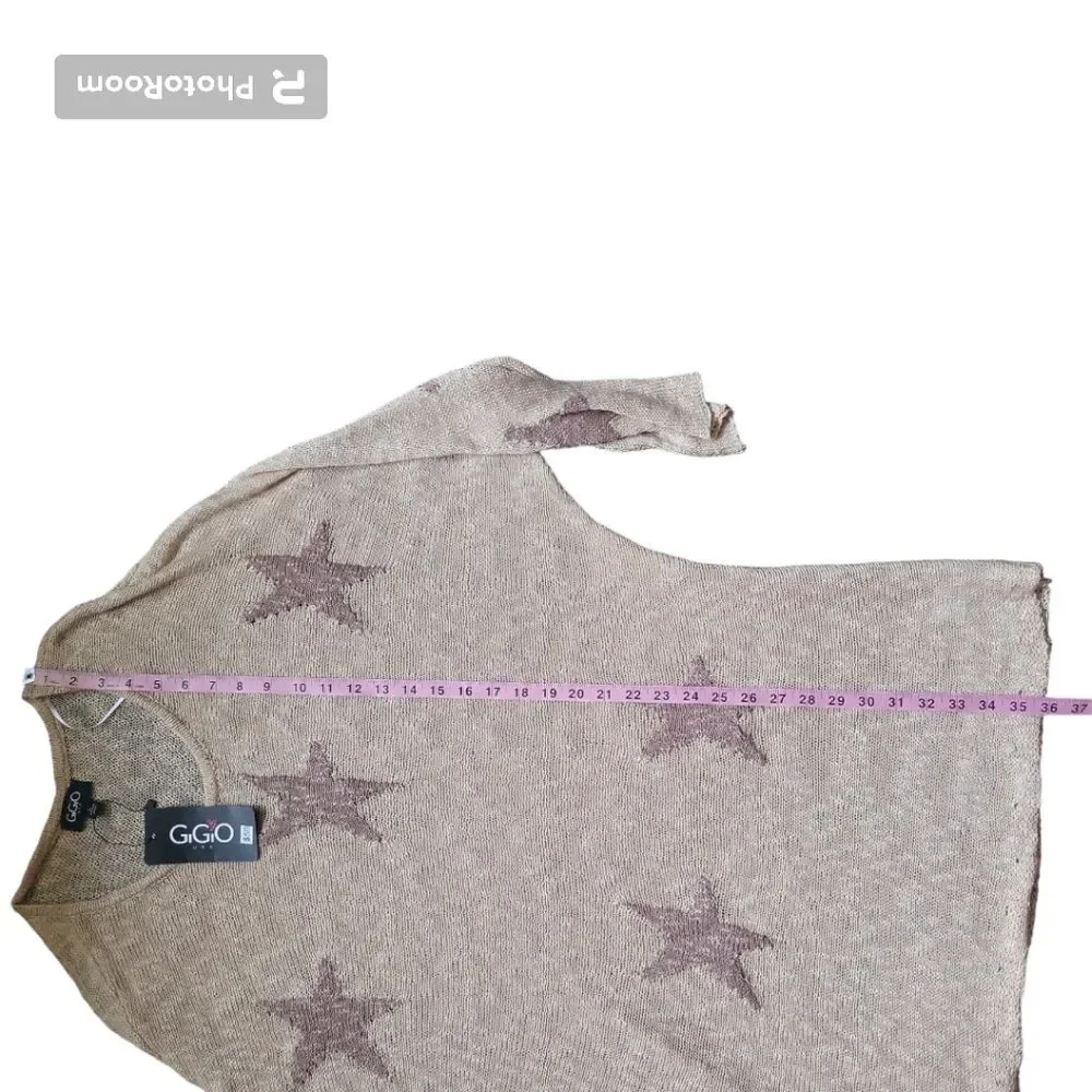 Gigio USA Sand Stars Dolman Sweater - L